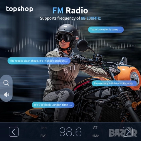Нов интерком Fodsports M1-S AIR Bluetooth 5 слушалки за каска за 4 ездачи, до 1200 м. с водоусто..., снимка 2 - Аксесоари и консумативи - 52261444