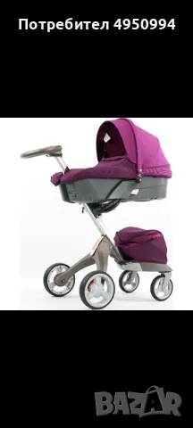 Бебешка количка AULON 2в1 Stokke тип - Лилава - Варна
