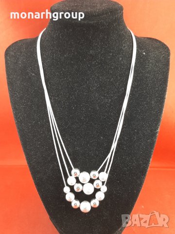 Комплект сребърна верижка+ обеци, снимка 2 - Колиета, медальони, синджири - 35628816