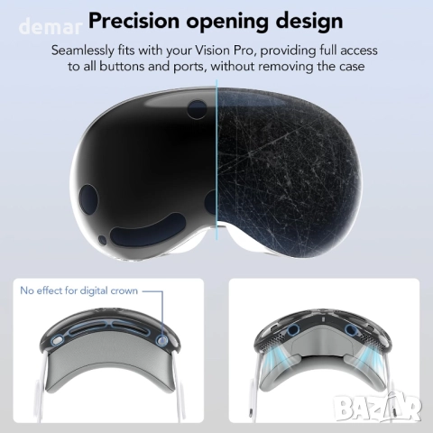 Aimtel защитен калъф за Apple Vision Pro VR Headset, прозрачен, снимка 7 - Аксесоари - 51654675