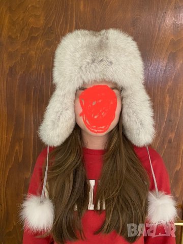 Зимна шапка естествен косъм