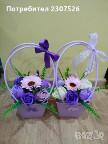 Сапунени цветя , снимка 7 - Изкуствени цветя - 44767458