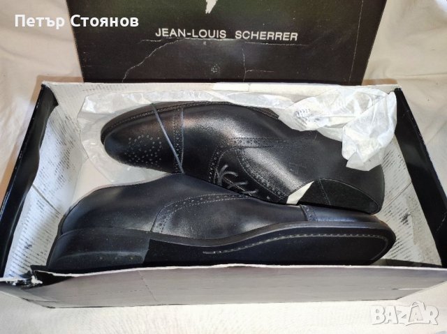 Разкошни официални мъжки обувки от естествена кожа Jean Louis Scherrier №42, снимка 9 - Официални обувки - 37760290
