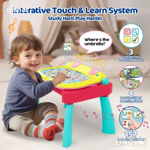 TERRAMUS 3-в-1 образователна играчка с 24-клавишна клавиатура за пиано, рисуване за малки деца 2+ г., снимка 6 - Образователни игри - 47400328