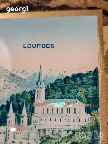 ретро френски поднос с метален обков  23/1, снимка 3 - Антикварни и старинни предмети - 49327988