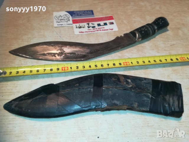 кукри-НОЖ С КАНИЯ, снимка 2 - Антикварни и старинни предмети - 30327966