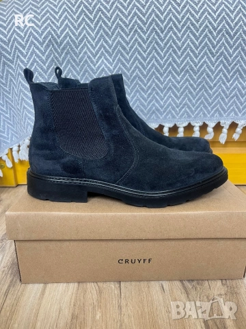 Мъжки боти естествен велур