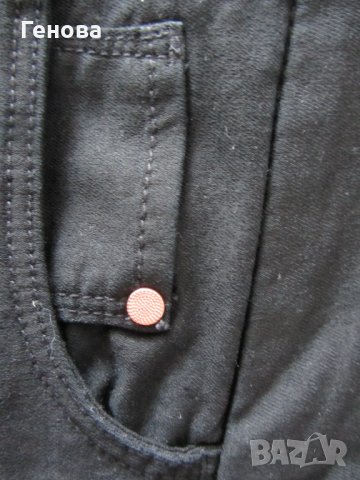 Дамски черен панталон тип дънки H&M номер 46, снимка 3 - Дънки - 40117194