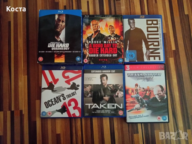 Лот Blu-ray и DVD филми 