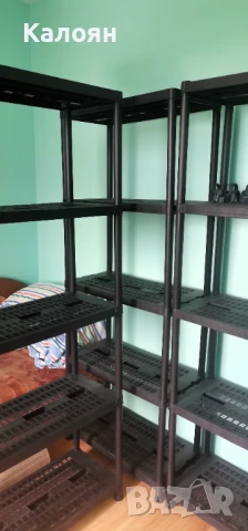 Пластмасов СТИЛАЖ (5 рафта) - 4 Броя