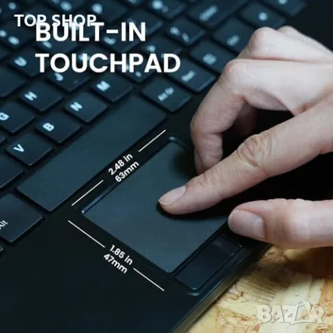 Нова Компактна Клавиатура с Тъчпад + USB Хъбове, Поддръжка Windows, снимка 7 - Клавиатури и мишки - 49451186