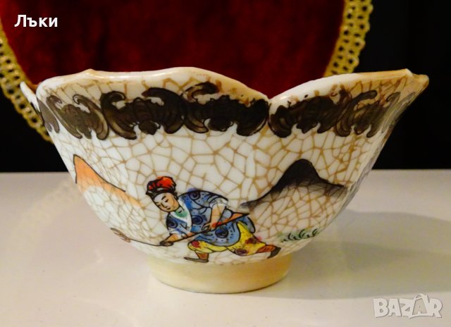 Купичка,купа китайски порцелан Qianlong, снимка 3 - Антикварни и старинни предмети - 42244027