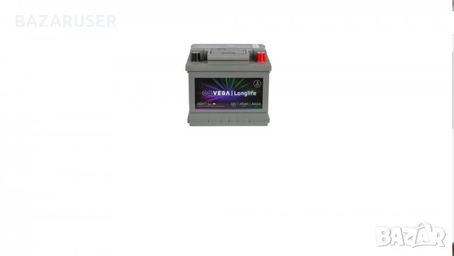 Акумулатор Vega LL45H17 Longlife,12V 45Ah 440A/	026306/Гаранция 36 месеца/