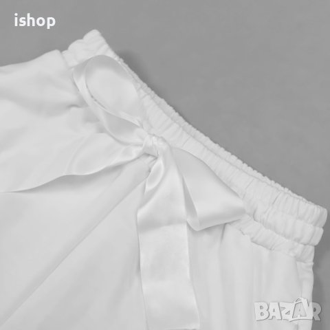 Къси Панталони В Бял Цвят, снимка 6 - Къси панталони и бермуди - 40836474