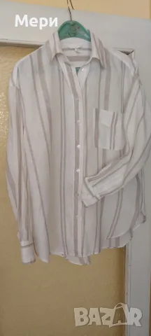 Дамска ленена риза H&M, снимка 4 - Ризи - 55825887