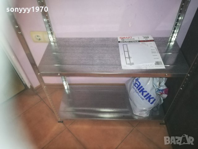 метален стелаж 150х75х30см-200кг-нов, снимка 12 - Етажерки - 29562726