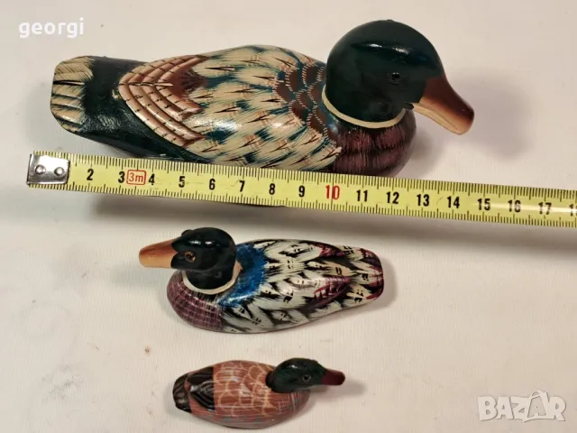 три дървени статуетки патици 25/3, снимка 8 - Статуетки - 50090365