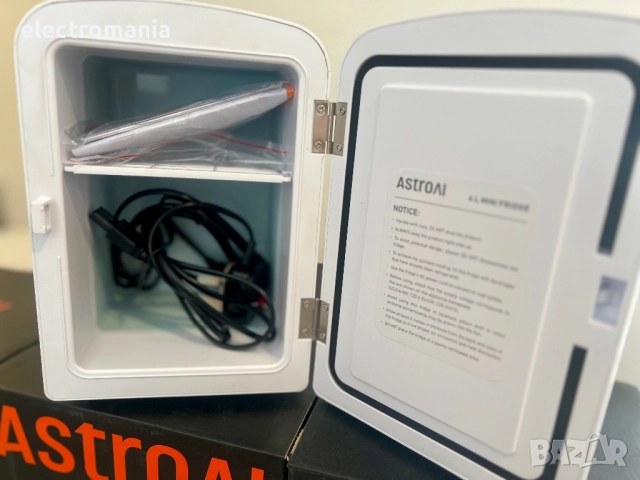 мини хладилник AstroAI Mini Fridge 4L – Компактен, Безшумен и Идеален за Козметика и Напитки!, снимка 5 - Хладилници - 52523496