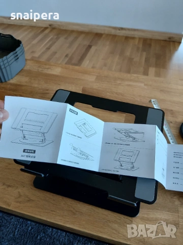 Стойка за лаптоп + подарък килимче за мишка, снимка 10 - Лаптоп аксесоари - 53937699