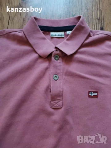 Napapijri - страхотна мъжка тениска L, снимка 2 - Тениски - 49576607