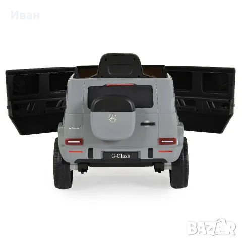 ТОП ЦЕНА!НОВО!Акумулаторен джип Mercedes-Benz G580 GREY с 12V батерия,МЕКИ ГУМИ,кожена седалка,USB, снимка 5 - Детски велосипеди, триколки и коли - 56220032