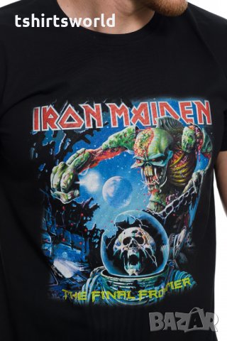 Нова мъжка тениска с дигитален печат на музикалната група IRON MAIDEN - The Final Frontier, снимка 2 - Тениски - 27870800
