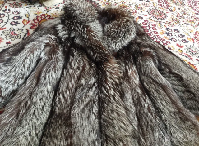 Saga Fox манто сребърна лисица размер 38 налично, снимка 8 - Палта, манта - 48576171