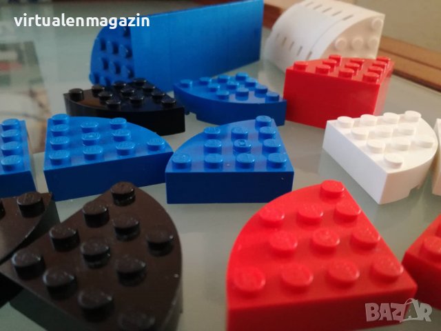Lego тухлички заоблен ъгъл 4х4, снимка 2 - Колекции - 37361265