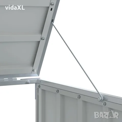 vidaXL Навес за 2 коша на колела, aнтрацит, 144x81x113 см, стомана, снимка 10 - Кошове за боклук и контейнери - 56147459