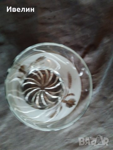 стъклена ваза, снимка 3 - Вази - 29516388