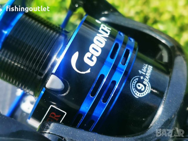 Макара за дъно и фидер - Coonor J12-50FR, 10 лагера, двоен аванс, снимка 6 - Макари - 42192400