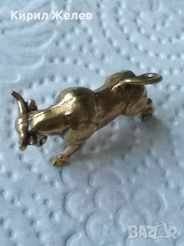 Малка бронзова фигурка на бик 47748, снимка 7 - Антикварни и старинни предмети - 52730209