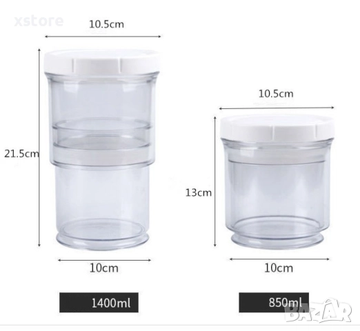 Кухненски контейнер за хранителни продукти с херметическо запечатване, снимка 9 - Други - 52699149