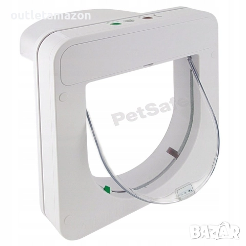 Автоматична врата за котки, PetSafe, програмируема за 25 микрочипа, прозрачна, 23.2x23.2cm, снимка 4 - За котки - 52431386