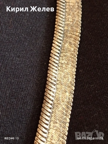 Винтидж модернистичен стил сребърно колие слаба проба сребро 52786, снимка 2 - Колиета, медальони, синджири - 53004296