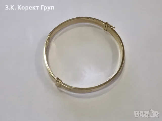 Твърда златна гривна модел Cartier – 14К (585) / 10.28 гр., снимка 7 - Гривни - 55852482