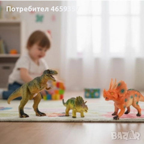 Детски комплект фигурки динозаври със звук – DINOSAUR ERA 6 броя, снимка 4 - Фигурки - 52584019