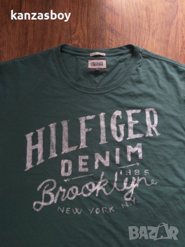 tommy hilfiger - страхотна мъжка тениска 100% оригинал отлично състояние , снимка 1 - Тениски - 36661203