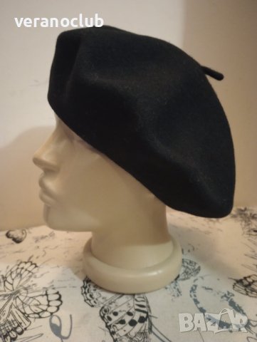 Стилна дамска барета Черна, снимка 4 - Шапки - 39865378