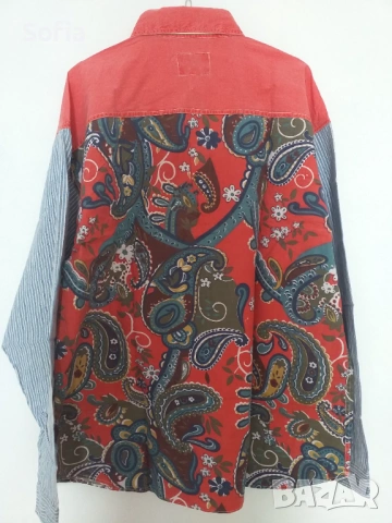 унисекс винтидж риза от 90тте размер L, снимка 3 - Ризи - 54205954