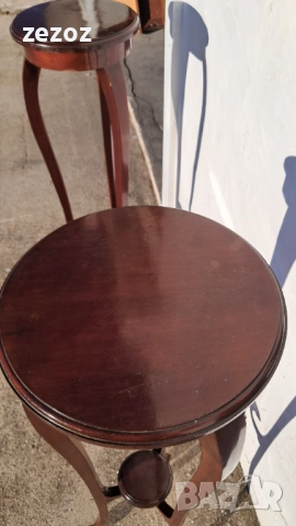 Махагонови високи поставки, снимка 10 - Декорация за дома - 52234012