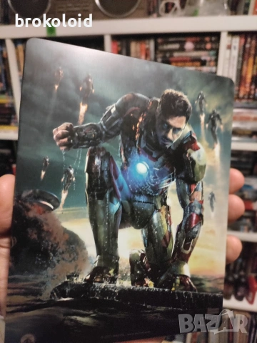 Iron Man 3 steelbook с български субтитри , снимка 3 - Blu-Ray филми - 53183327