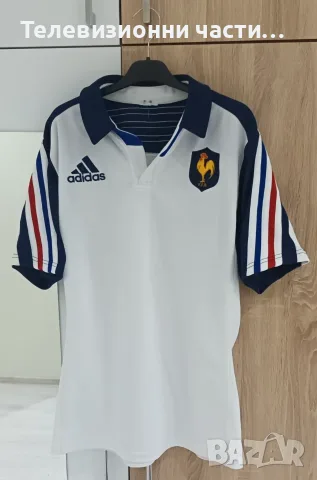 Оригинална ръгби тениска на Франция гостуващ екип от сезон 2013 Adidas, размер XL