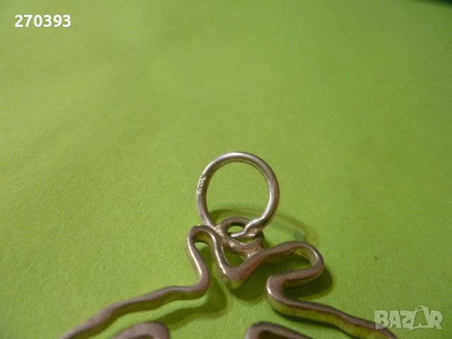 Сребърен медальон "Палма", снимка 2 - Колиета, медальони, синджири - 36592923