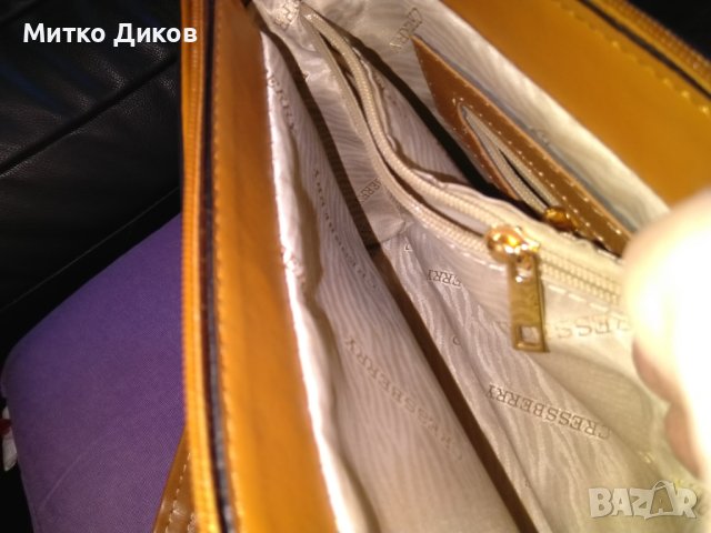 Cressberry нова маркова кожена чанта 27х19х12см, снимка 13 - Чанти - 44202436