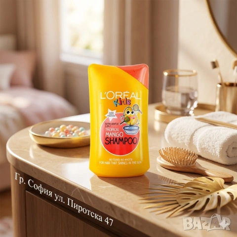 L'ORÉAL Kids 2 в 1 шампоан и балсам Тропикал Манго детски шампоан 250мл. 
