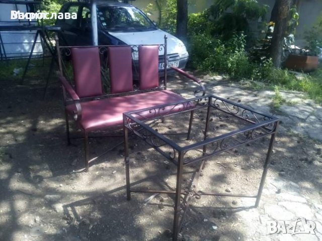 маси , пейки  и столове от ковано желязо, снимка 6 - Други - 36858297
