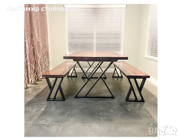 Метални крака за маса, трапезна маса, холна маса, бюро