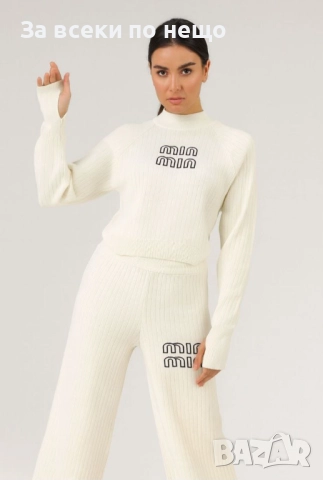 Miu Miu Дамски Комплект Плетиво Миу Миу - 4 Налични Цвята Код BS-100, снимка 2 - Комплекти - 52098131