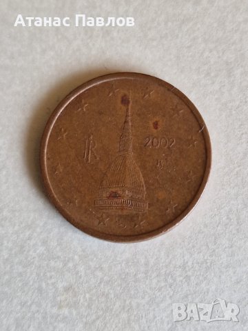 2 Евроцента Италия 2002 г., снимка 1